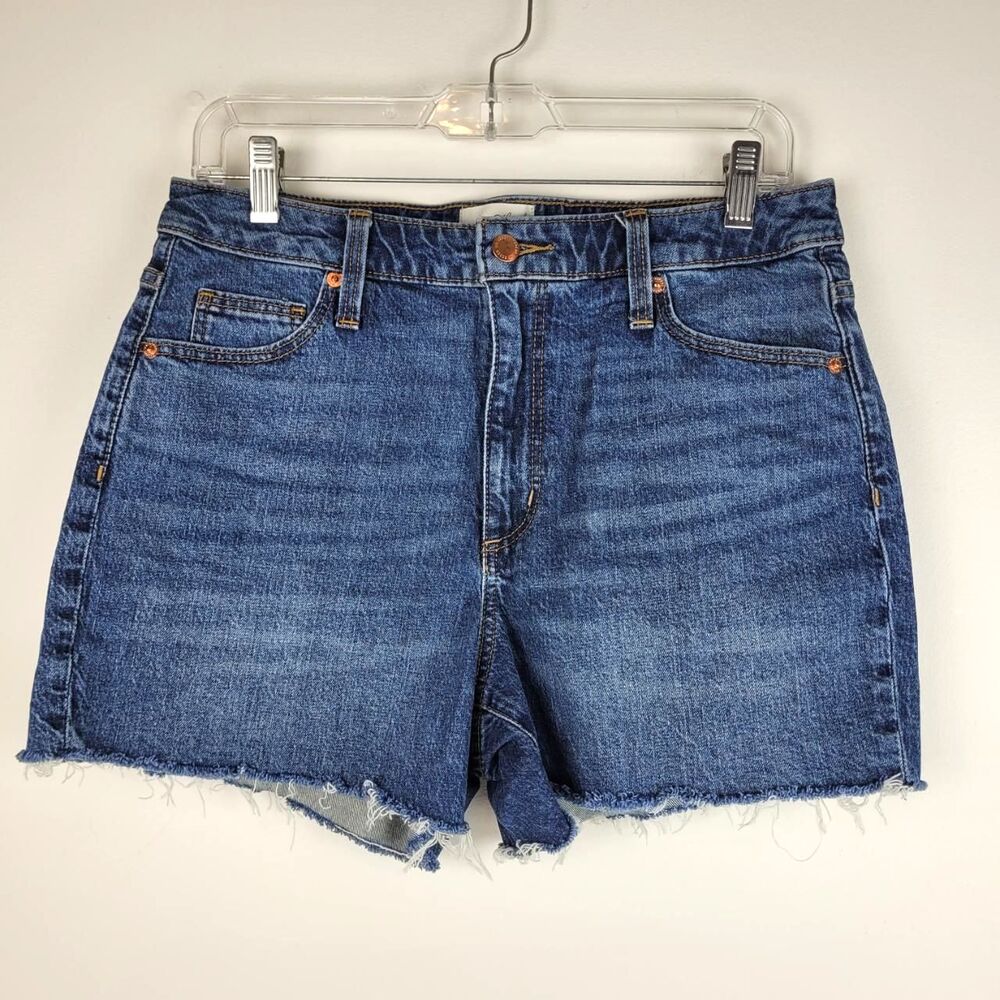 Universal Thread Vintage Midi high rise denim cutoff shorts 8/29R western boho